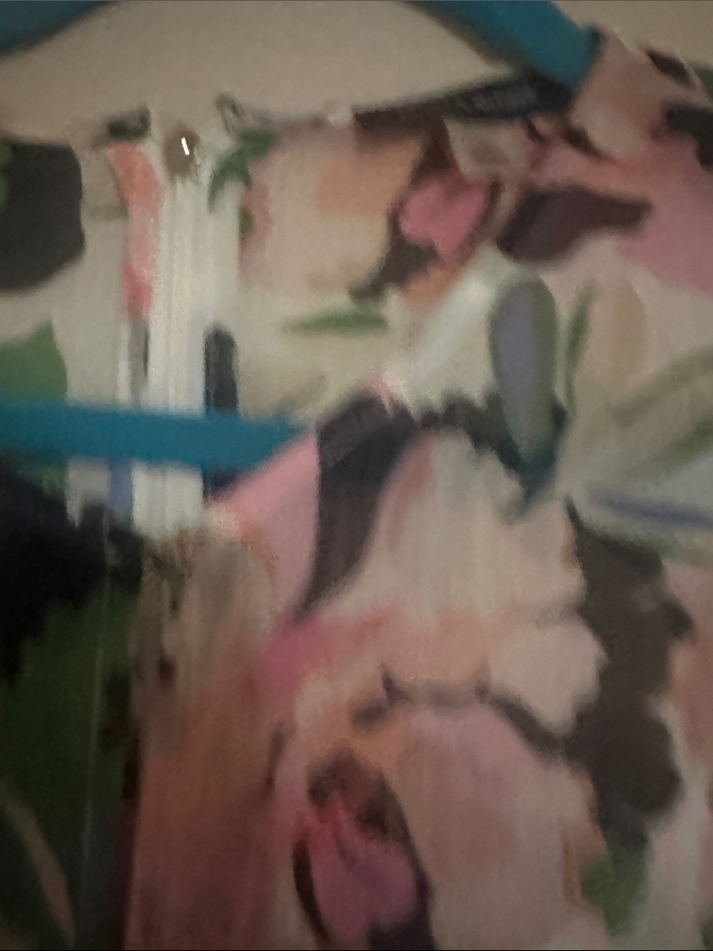 Tommy Hilfiger Floral High-Low Dress in Pink, Green, & Navy